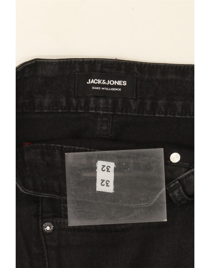 JACK & JONES Ανδρικό Slim Jeans W32 L32 Μαύρο