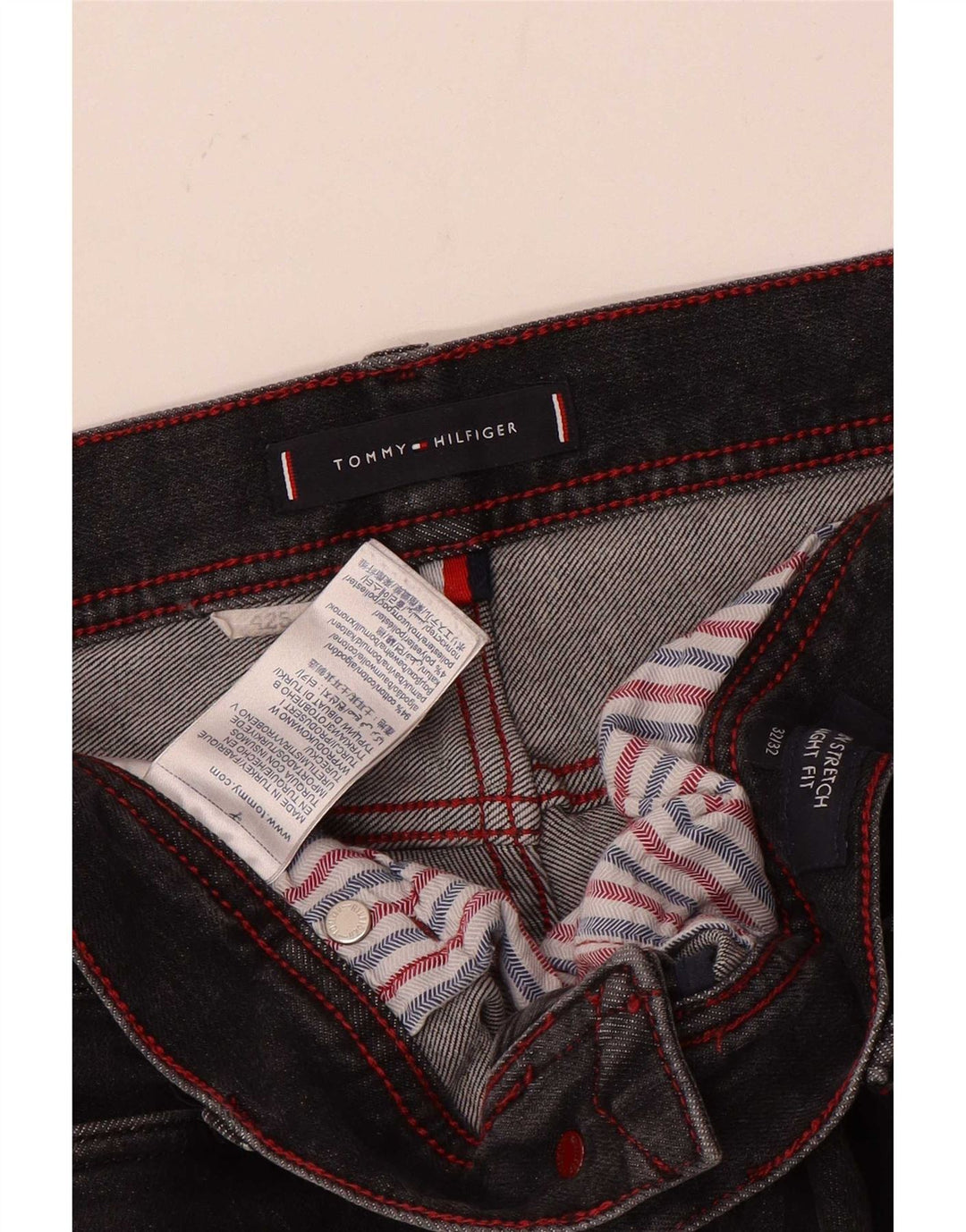 Ανδρικό τζιν ίσιο Tommy Hilfiger W32 L29 Γκρι βαμβακερό