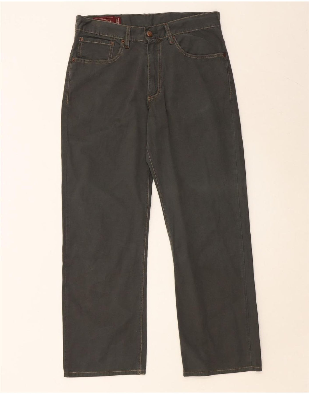 MARLBORO CLASSICS Ανδρικό ίσιο casual παντελόνι W32 L28 Πράσινο βαμβακερό