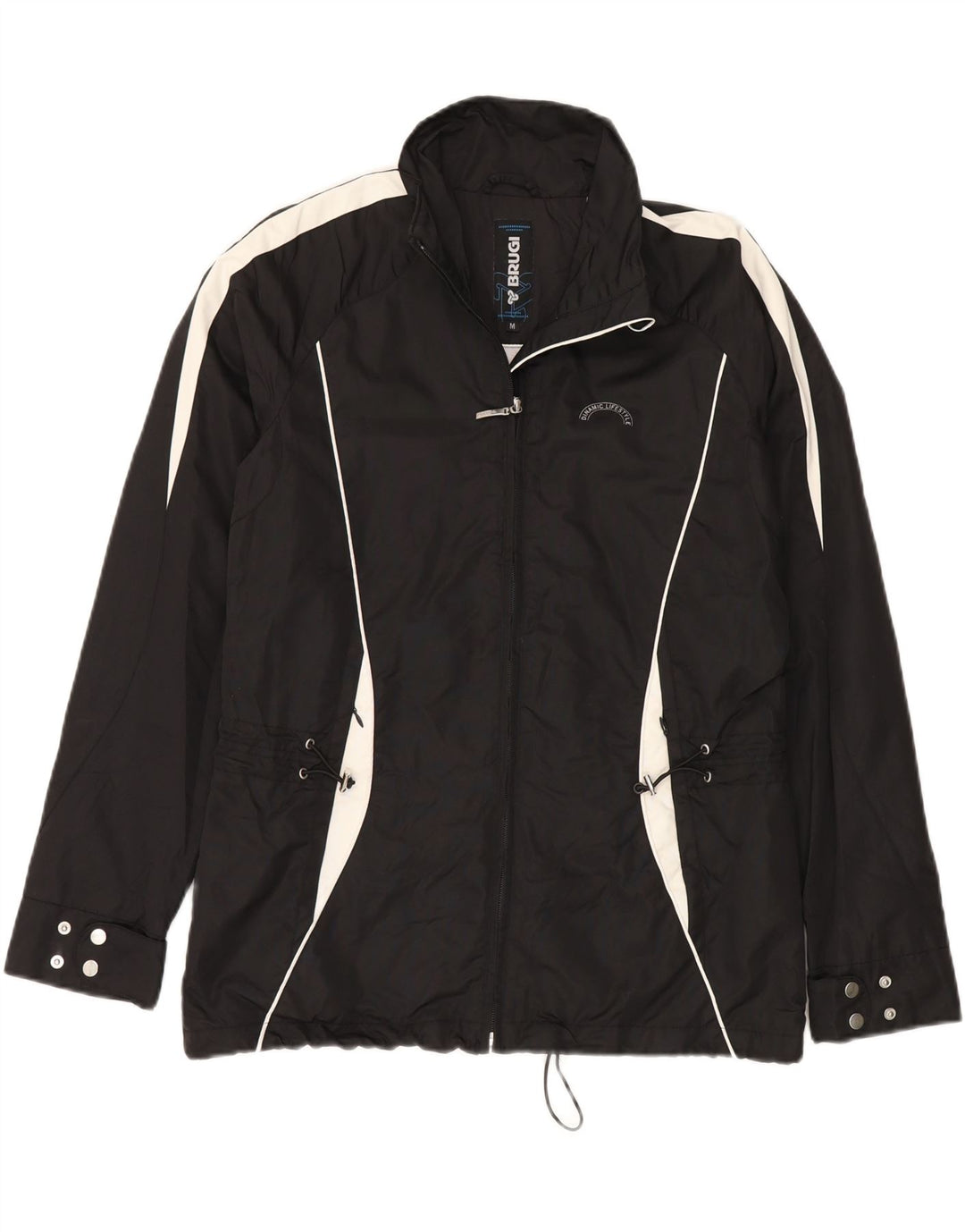 Brugi Ανδρικό μπουφάν βροχής UK 38 Medium Black Colourblock Polyamide