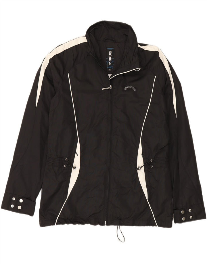 Brugi Ανδρικό μπουφάν βροχής UK 38 Medium Black Colourblock Polyamide