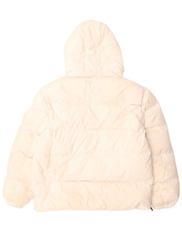 Tommy Hilfiger Ανδρικό γραφικό μπουφάν UK 40 Large White Colourblock