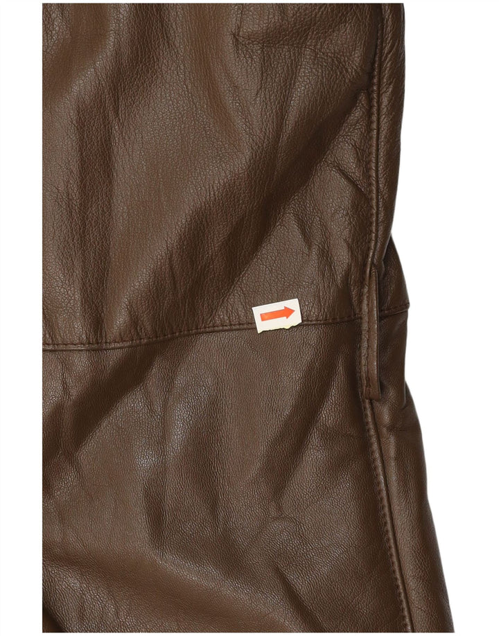 VINTAGE Ανδρικό Δερμάτινο Παλτό UK 38 Μεσαίο Καφέ