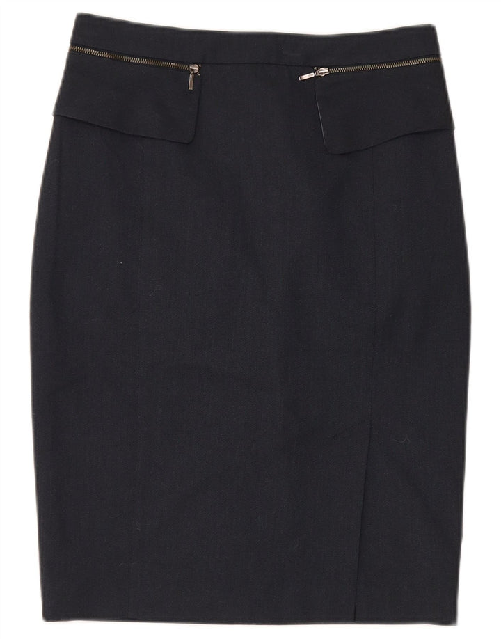 Γυναικεία Pencil Φούστα Oasis UK 10 Small W28 Navy Blue Polyester