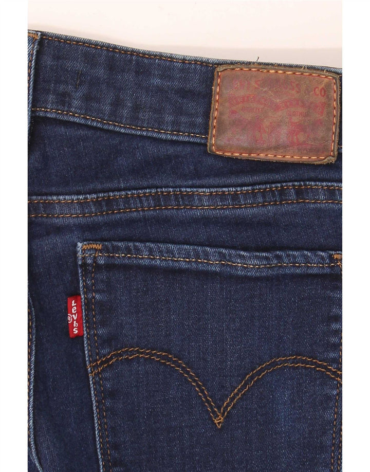 Levi's Womens 715 Bootcut Jeans W30 L32 Navy Blue Cotton