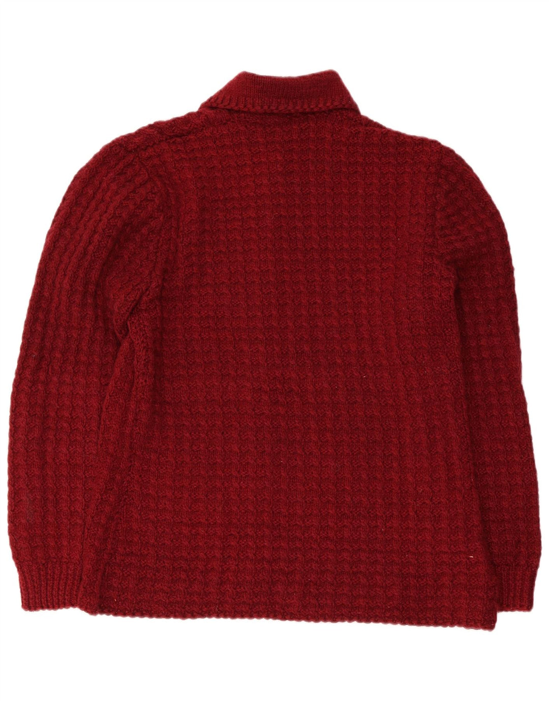 Γυναικείο πουλόβερ με ζακέτα VINTAGE UK 14 Μεγάλη Βουργουνδία