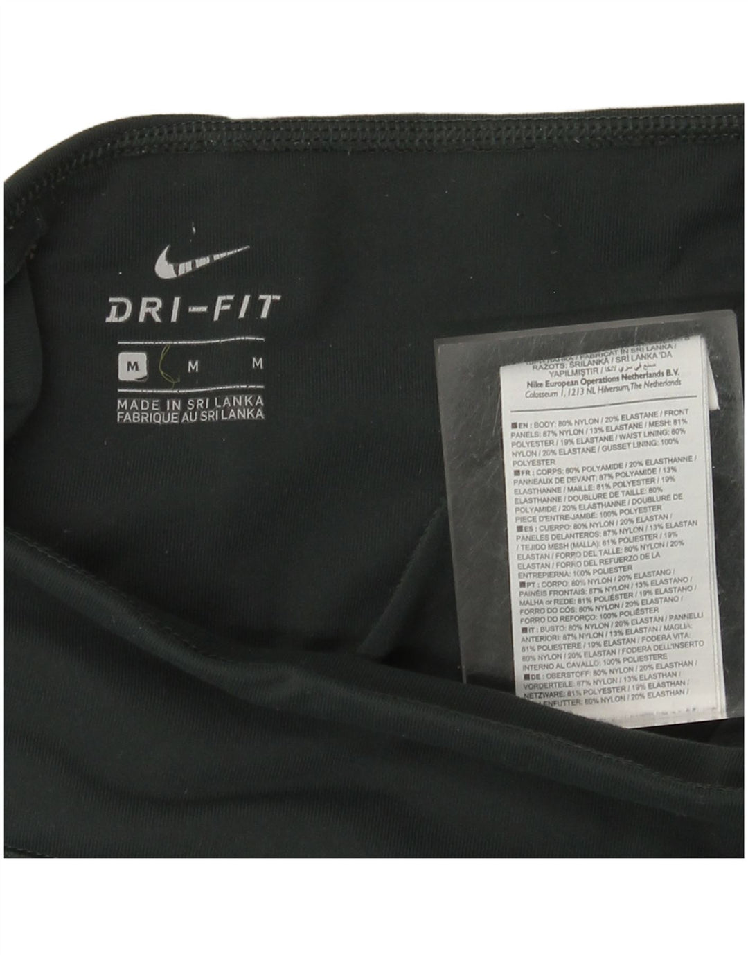 Γυναικείο κολάν NIKE Dri Fit UK 12 Medium Green Nylon