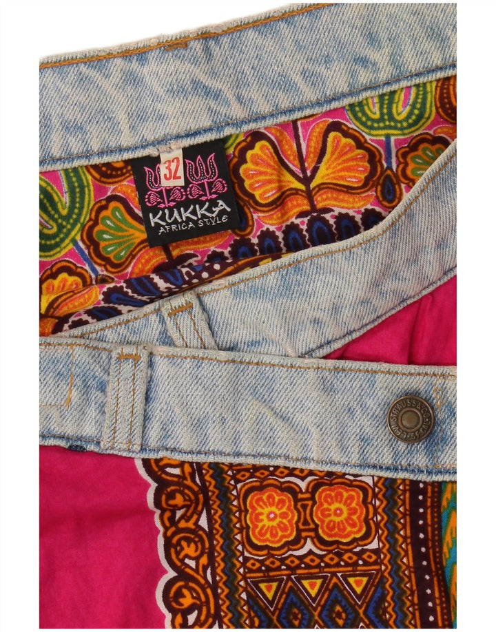 Γυναικεία φούστα Levi's Asymmetric Wrap W32 Μεγάλη ροζ γεωμετρική βαμβακερή φούστα