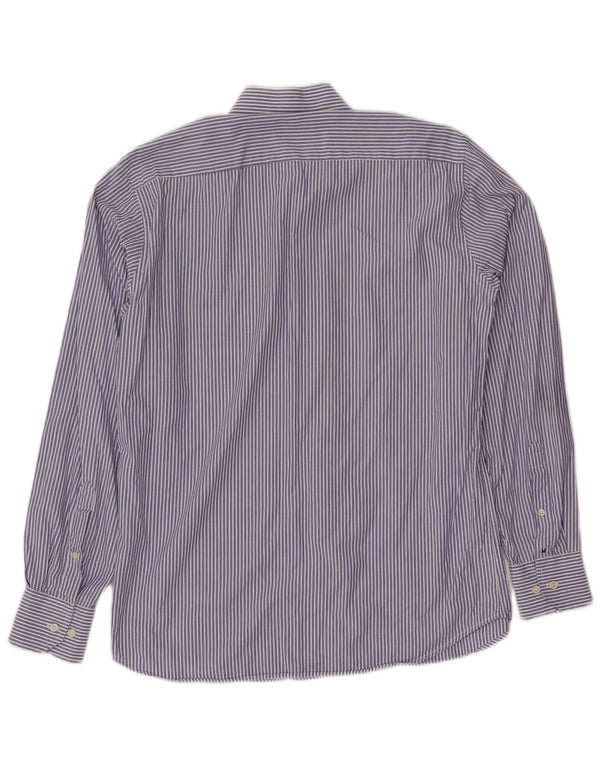 Ανδρικό πουκάμισο TOMMY HILFIGER Μέγεθος 14 1/2 37 Small Blue Pinstripe Βαμβακερό