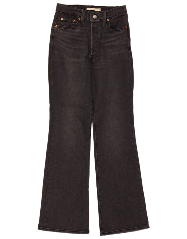 Γυναικείο τζιν Levi's Ribcage ψηλόμεσο μποτάκι W28 L31 γκρι βαμβακερό