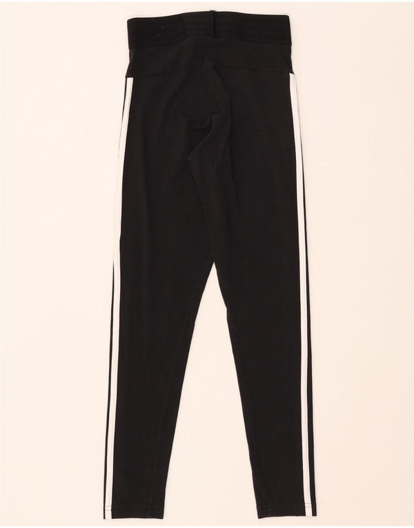 Γυναικείο κολάν ADIDAS UK 4/6 XS Μαύρο βαμβακερό