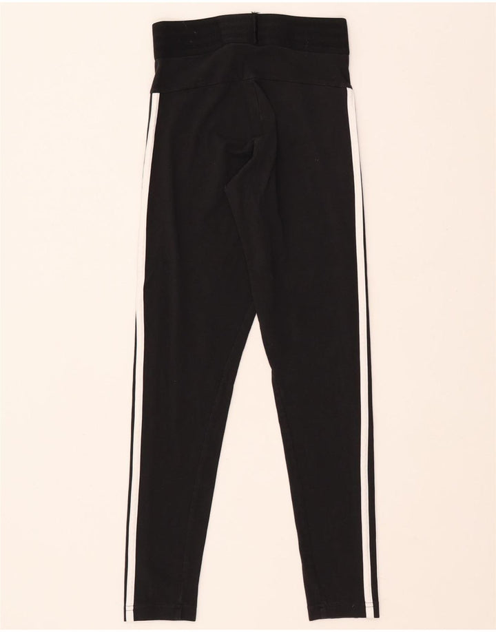 Γυναικείο κολάν ADIDAS UK 4/6 XS Μαύρο βαμβακερό