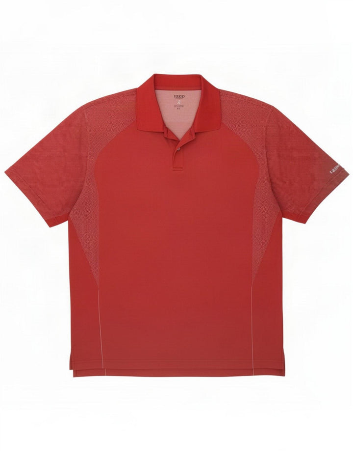 Izod Ανδρικό Πόλο Πουκάμισο XL Κόκκινο Πολυεστέρας