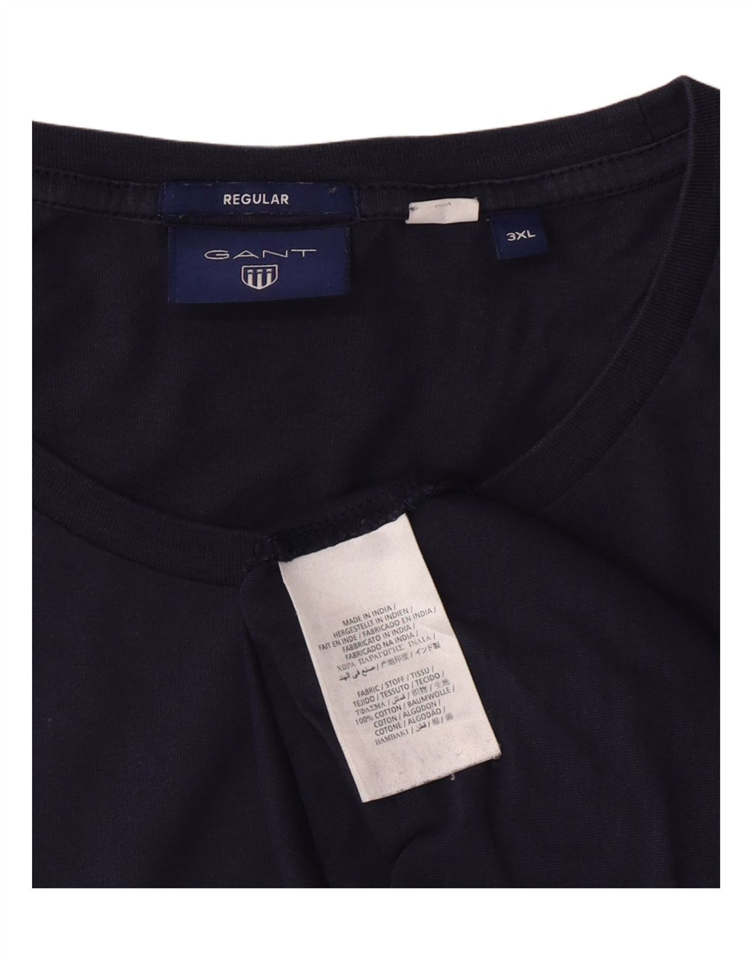 Ανδρικό τοπ Gant Μακρυμάνικο 3XL Navy Blue βαμβακερό