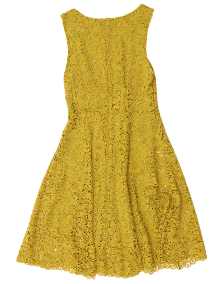 Sandro Ferrone Γυναικείο Αμάνικο Φόρεμα IT 42 Medium Yellow Floral