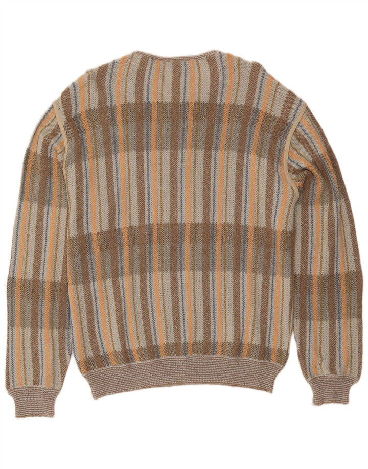 Vintage ανδρικό πουλόβερ με λαιμό IT 54 XL Γκρι βαμβακερό