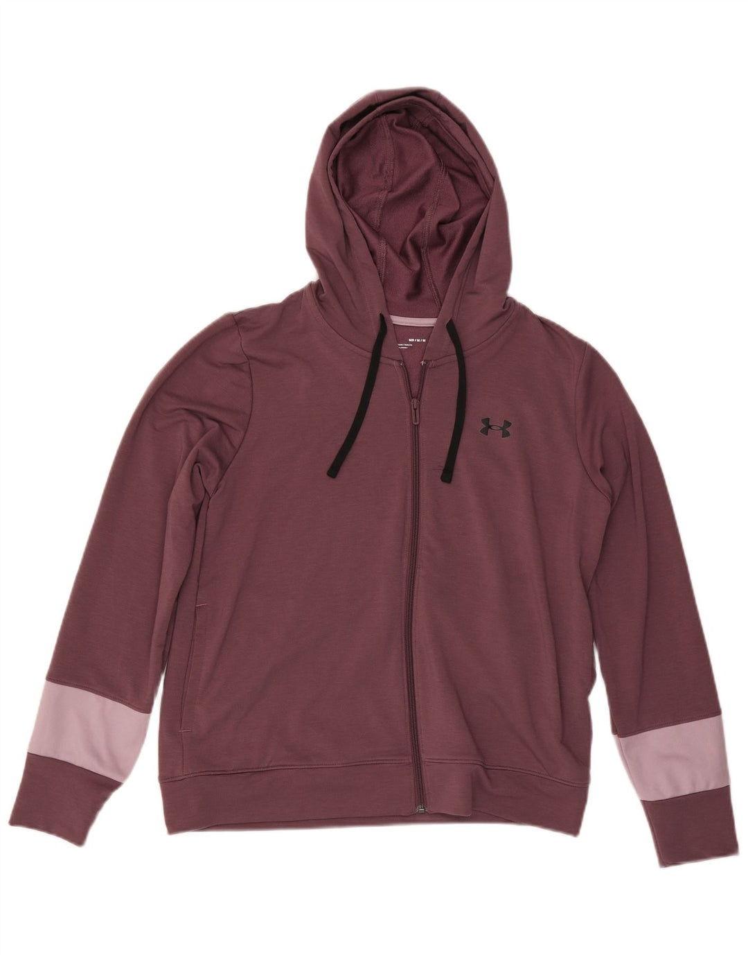 Γυναικείο πουλόβερ UNDER Armour με φερμουάρ UK 14 Medium Maroon Colourblock