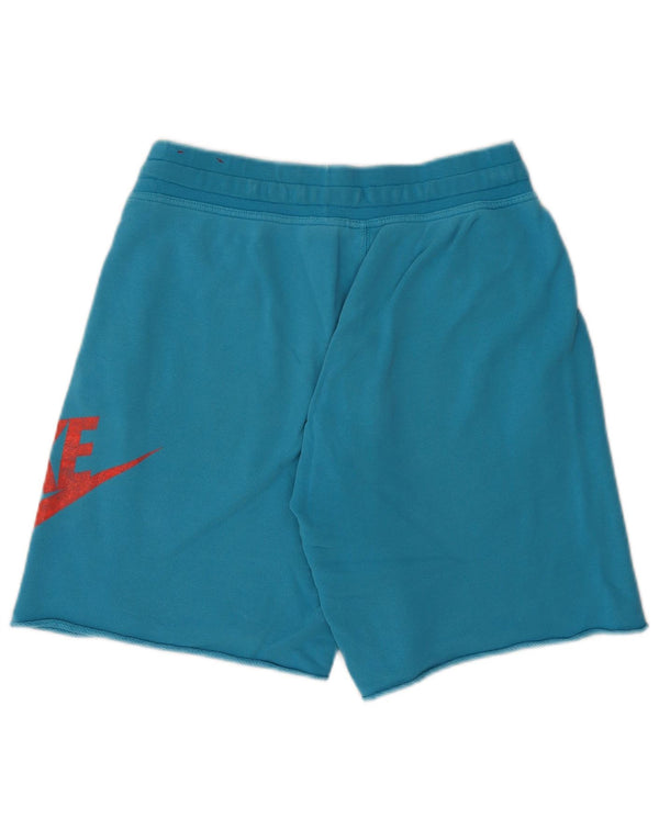 Ανδρικό γραφικό αθλητικό σορτς Nike από μεσαίο μπλε βαμβακερό
