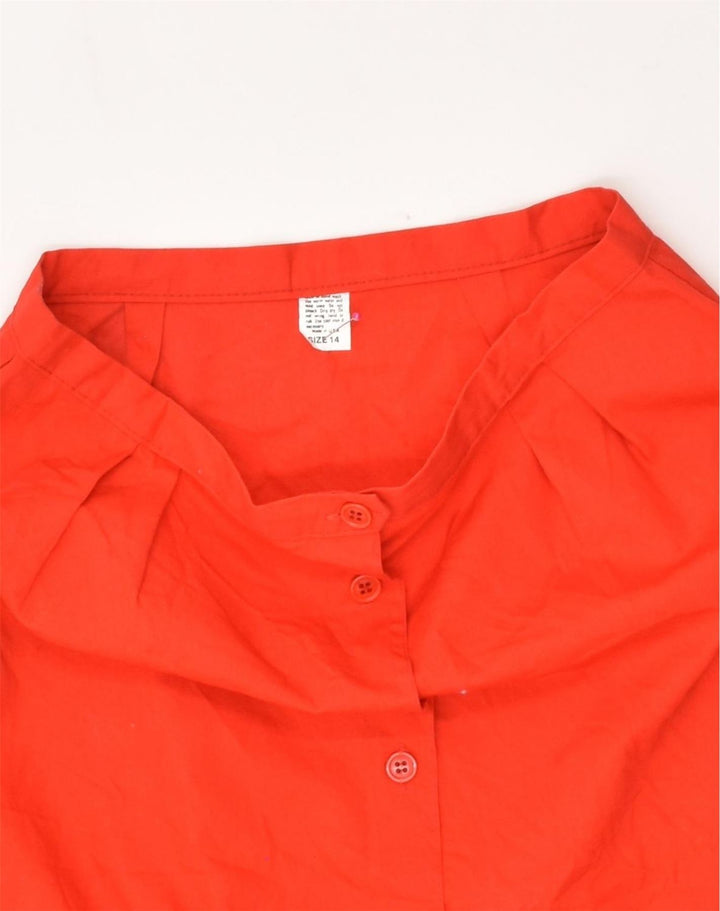 VINTAGE Womens A-Line Skirt UK 14 Medium W28 Orange | Vintage Vintage | Thrift | Second-Hand Vintage | Used Clothing | Messina Hembry 