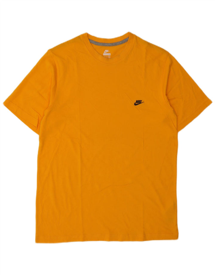 Ανδρικό T-Shirt Nike τοπ UK 42/44 μεγάλο πορτοκαλί βαμβακερό