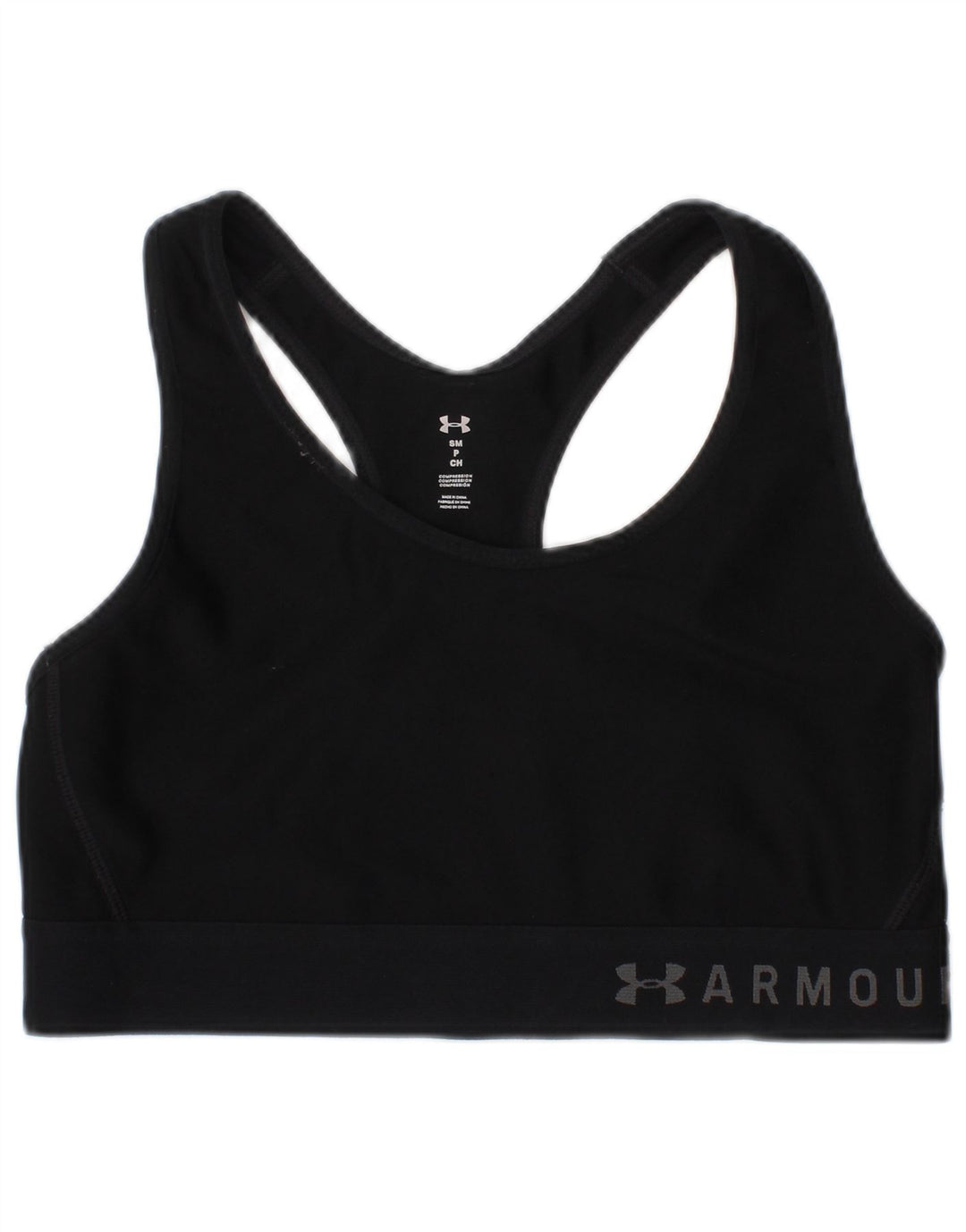 Γυναικείο γραφικό αθλητικό σουτιέν Under Armour Top Small Black Polyester Sports