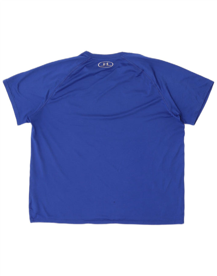Under Armour Ανδρικό T-Shirt Top Large Blue Polyester