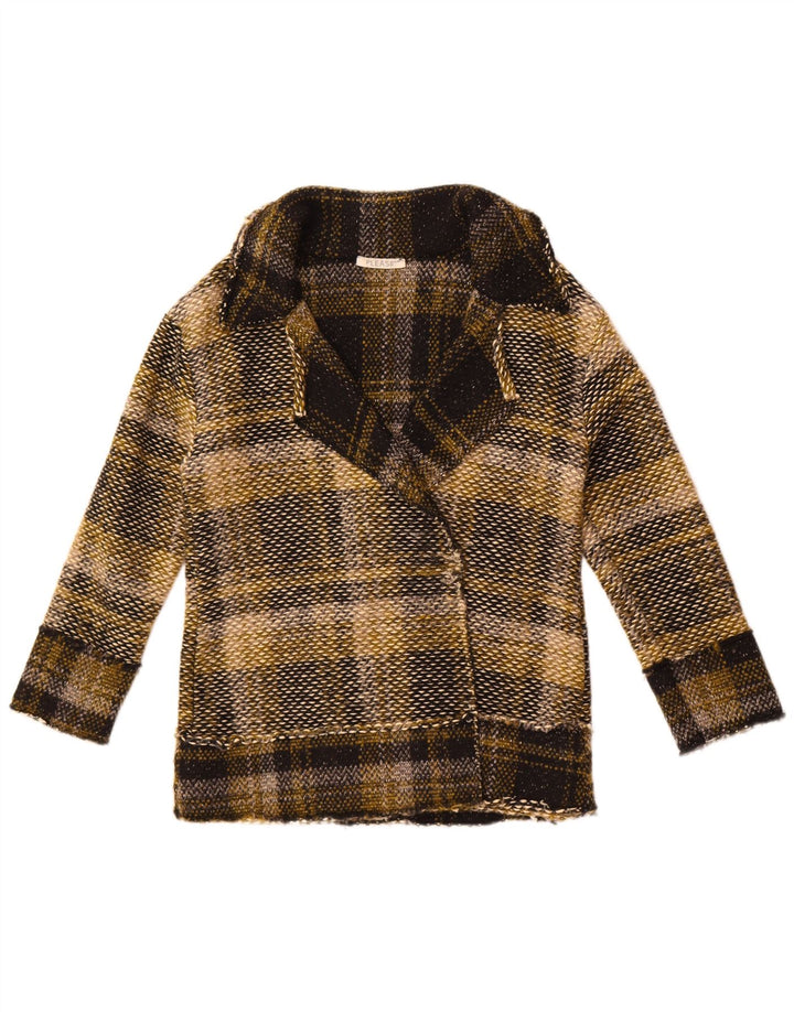 Παρακαλώ Γυναικείο Open Blazer Jacket UK 10 Small πολύχρωμο καρό