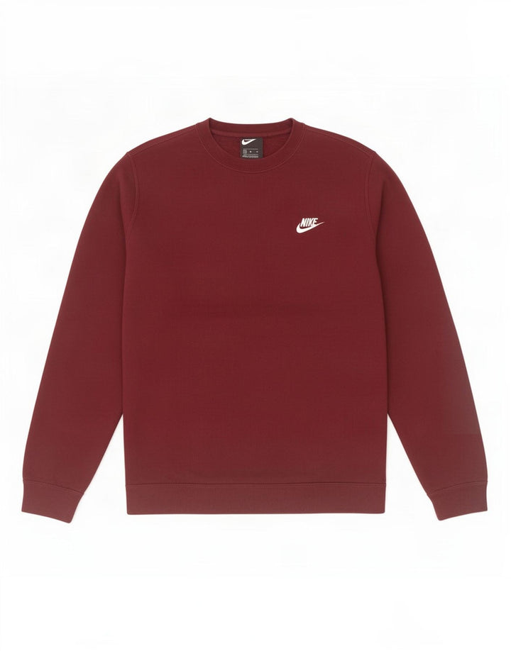 Ανδρικό φούτερ Nike Jumper από μεσαίο βαμβακερό μπορντό