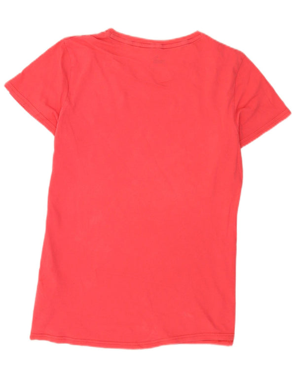 Γυναικείο γραφικό μπλουζάκι Puma Top UK 14 Μεσαίο ροζ βαμβακερό