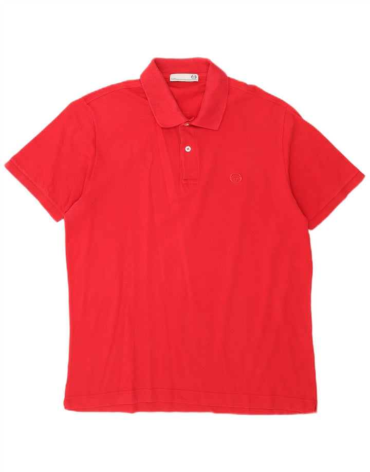 Sergio Tacchini Ανδρικό πουκάμισο πόλο IT 50 Μεσαίο κόκκινο βαμβακερό