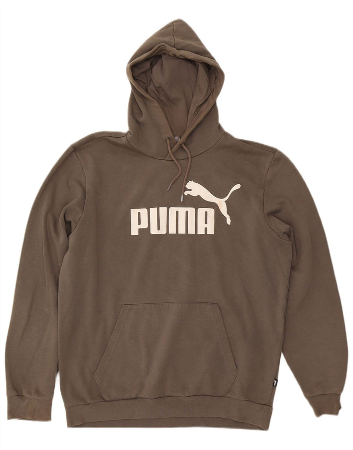 Ανδρικό γραφικό κουκούλα Puma, μεσαίο καφέ βαμβακερό