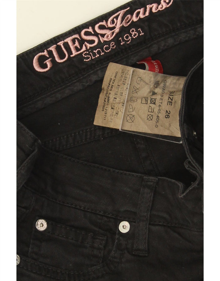 GUESS Γυναικείο Slim Jeans W26 L28 Μαύρο βαμβακερό