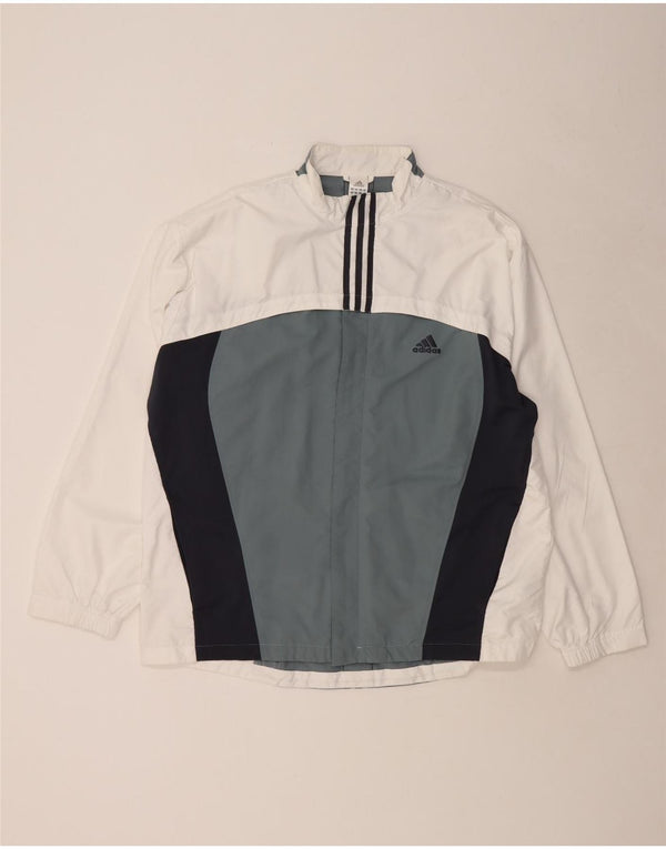 Ανδρική φόρμα ADIDAS Top Jacket UK 46/48 XL Λευκό πολύχρωμο πολυεστέρα