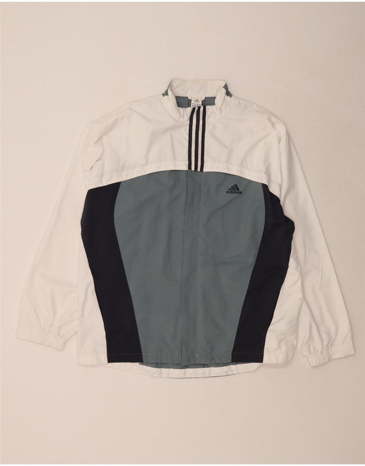 Ανδρική φόρμα ADIDAS Top Jacket UK 46/48 XL Λευκό πολύχρωμο πολυεστέρα