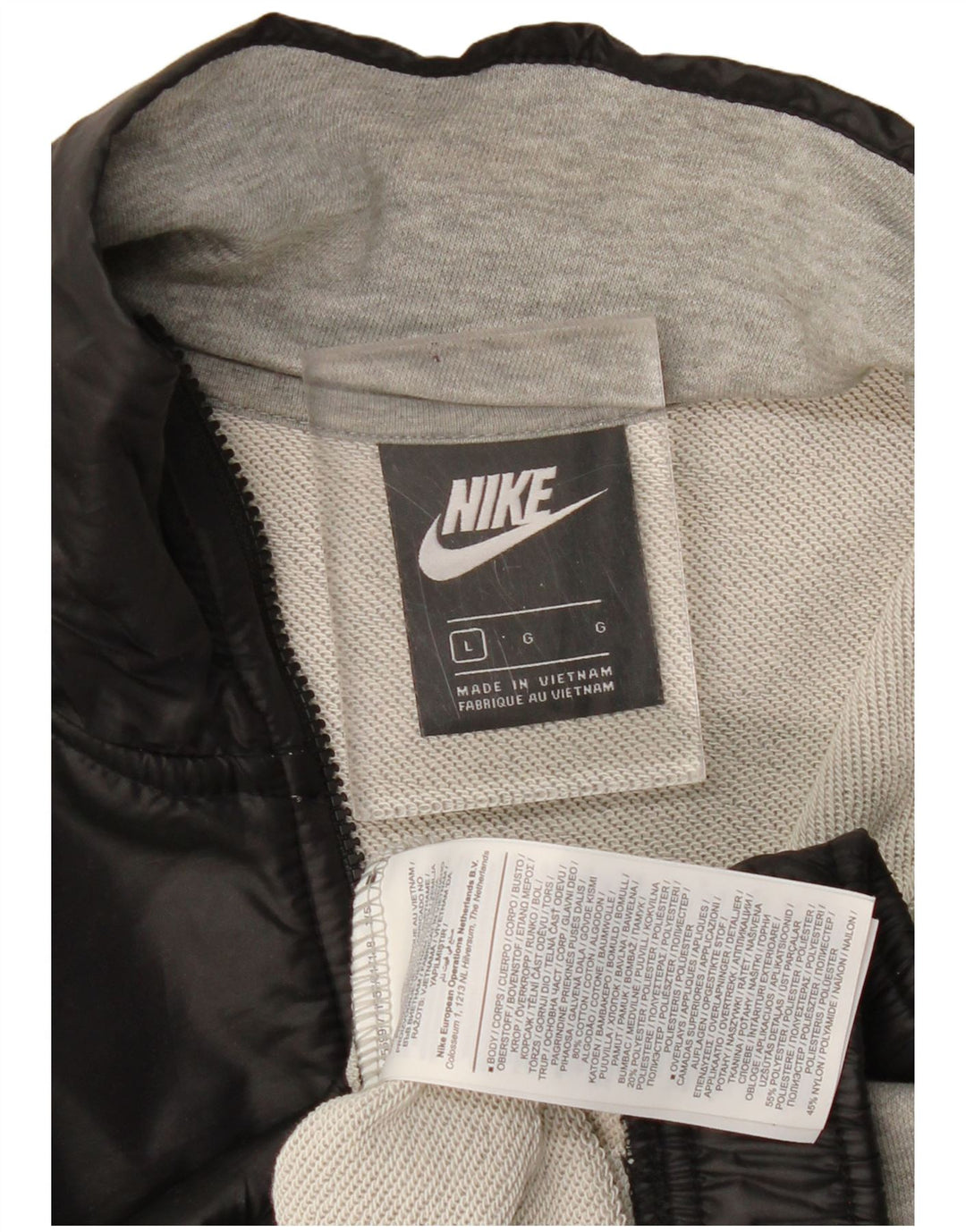 Γυναικεία φούτερ NIKE μακρόστενα Crop Jumper UK 16 Large Grey Colourblock