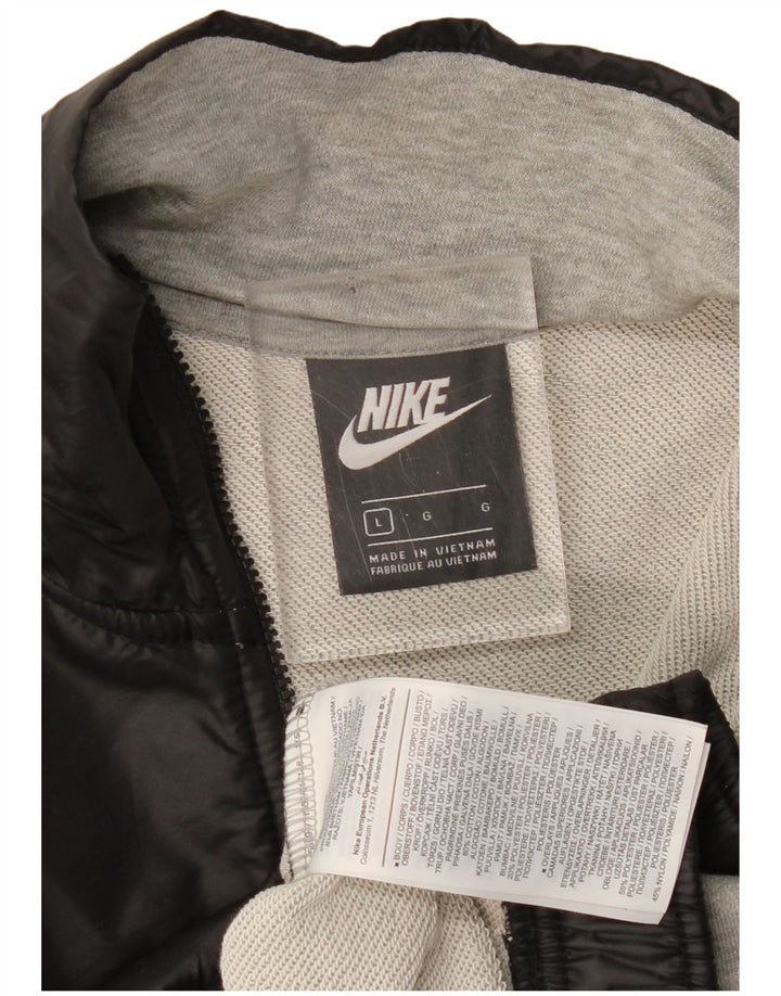 Γυναικεία φούτερ NIKE μακρόστενα Crop Jumper UK 16 Large Grey Colourblock