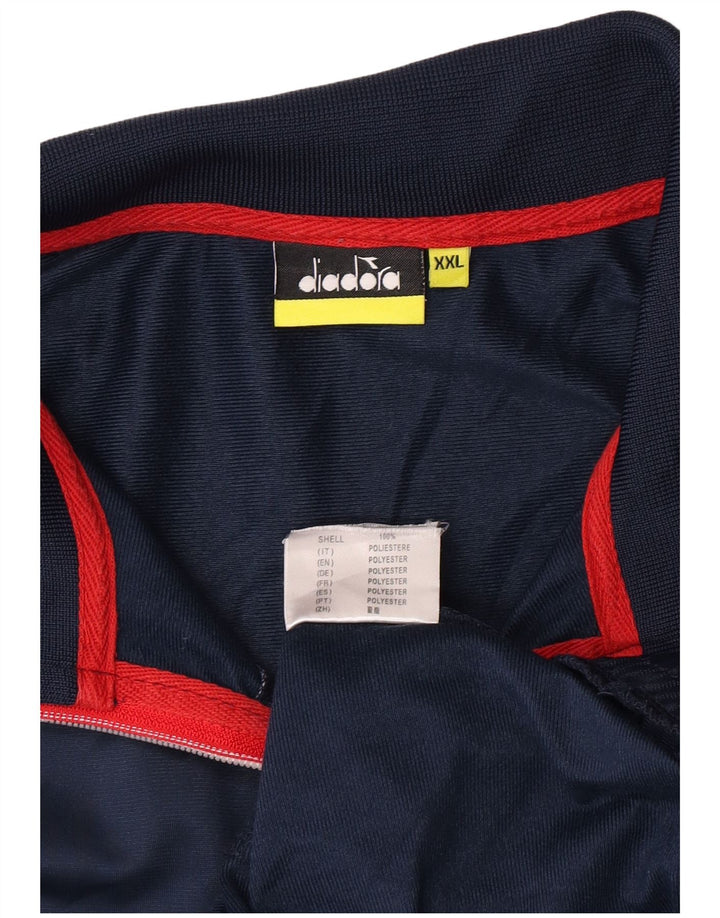 Ανδρική φόρμα Diadora Top Jacket 2XL Navy Blue Polyester