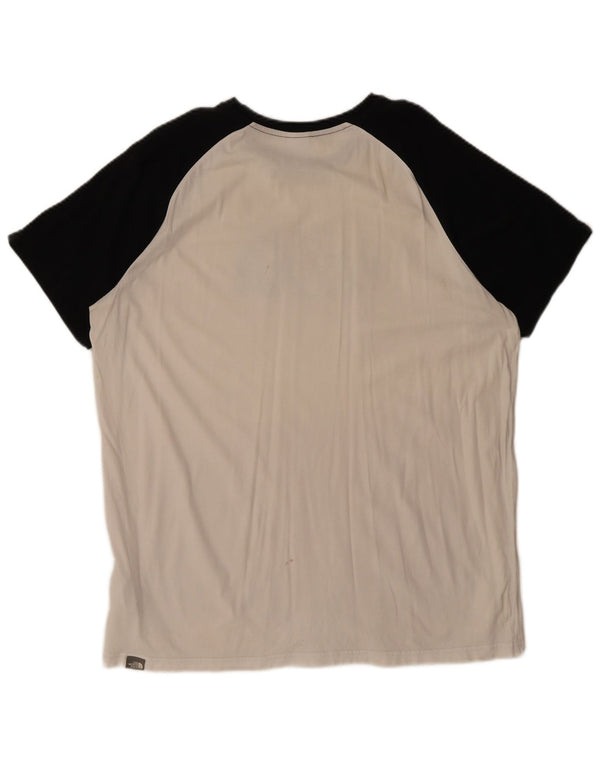 Ανδρικό γραφικό T-Shirt North Face Top XL White Colourblock Βαμβακερό