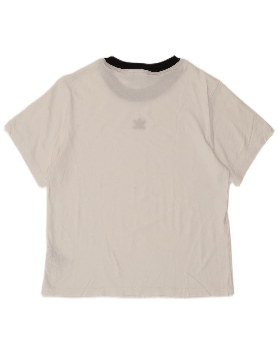 Γυναικείο T-Shirt ADIDAS Top UK 8 Small White βαμβακερό