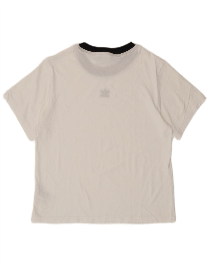 Γυναικείο T-Shirt ADIDAS Top UK 8 Small White βαμβακερό