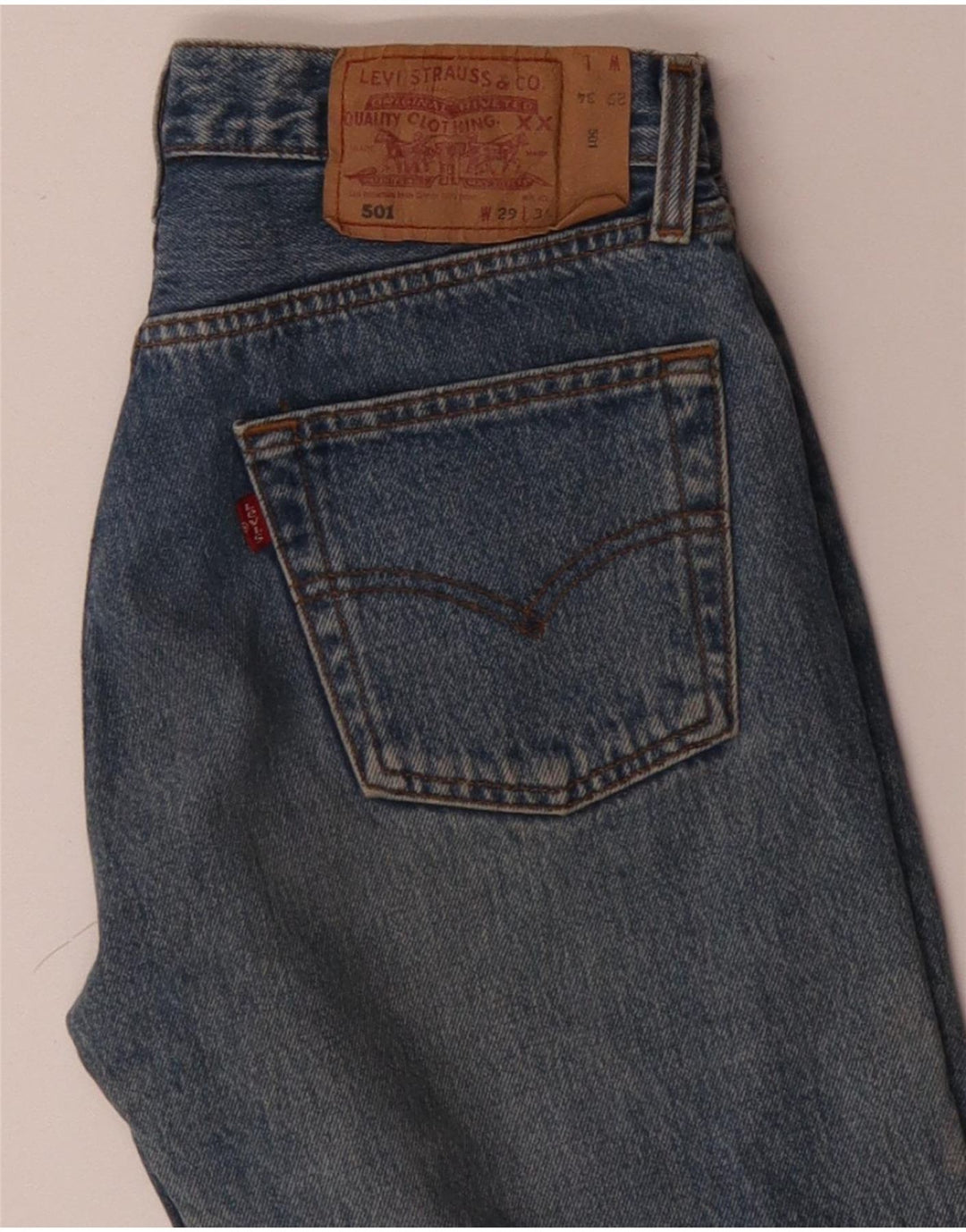 LEVI'S Ανδρικό τζιν 501 ίσιο W29 L30 Μπλε βαμβακερό