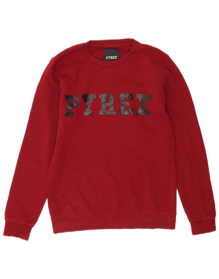 Ανδρικό γραφικό φούτερ Pyrex Jumper Μικρό Βουργουνδί Βαμβακερό