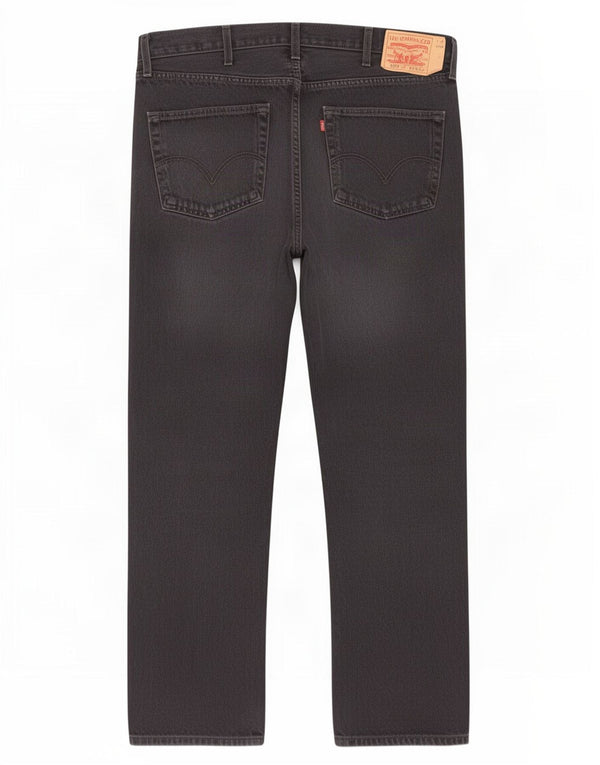 Levi's Mens 501 Straight Jeans W38 L32 Μαύρο βαμβακερό