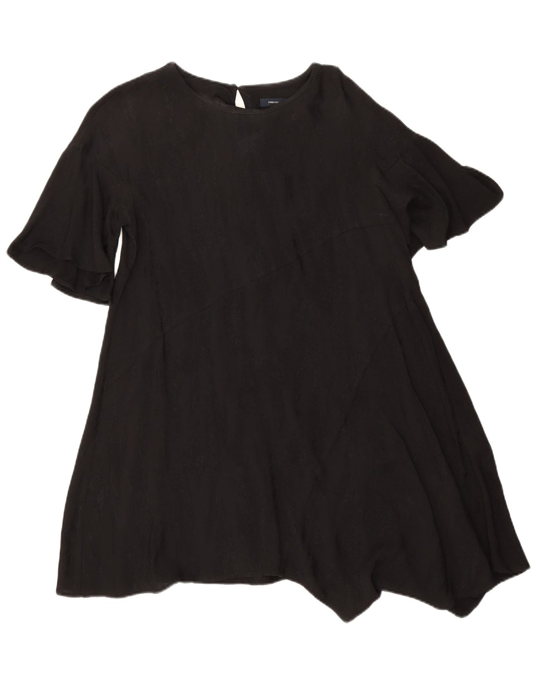 Γυναικείο ασύμμετρο φόρεμα French Connection UK 10 Small Black Viscose