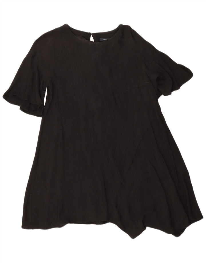 Γυναικείο ασύμμετρο φόρεμα French Connection UK 10 Small Black Viscose