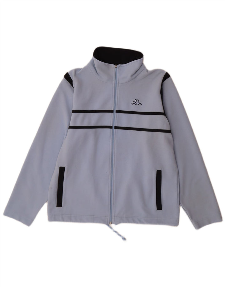 KAPPA Γυναικεία αθλητική φόρμα Top Jacket UK 14 Medium Blue Colorblock Polyester