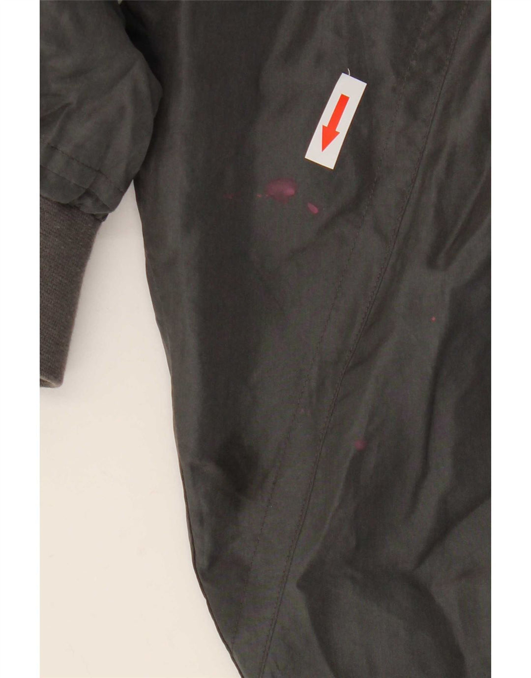 Vintage Ανδρικό Bomber Jacket UK 38 Medium Grey Silk