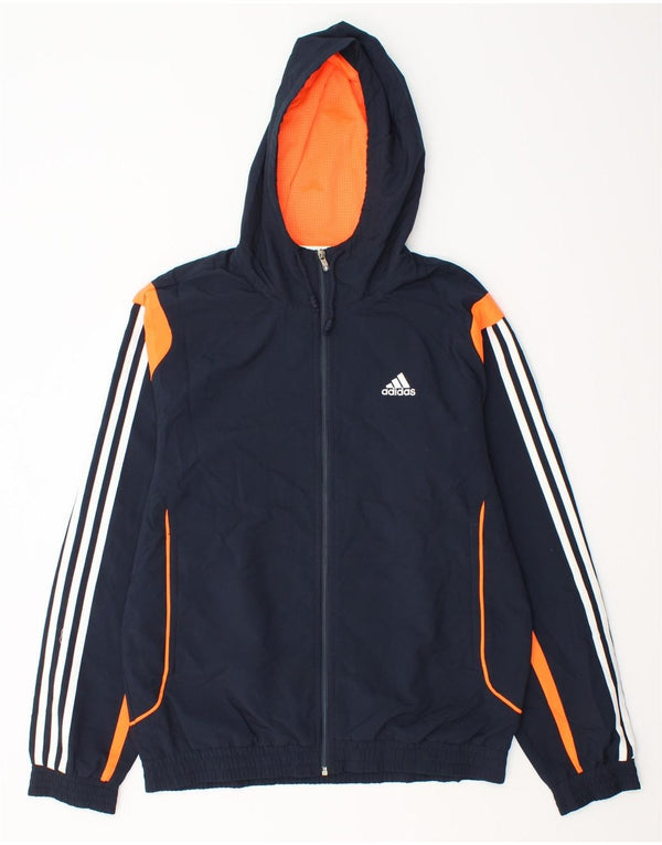 Ανδρική αθλητική φόρμα Adidas με κουκούλα Top Jacket Small Navy Blue Colourblock