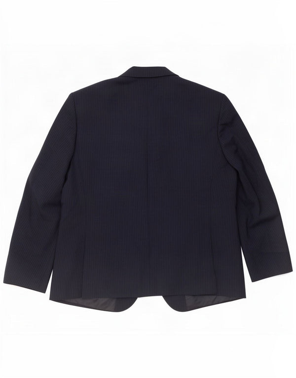 Ανδρικό κοντό σακάκι Marks & Spencer UK 46 3XL Navy Blue Pinstripe