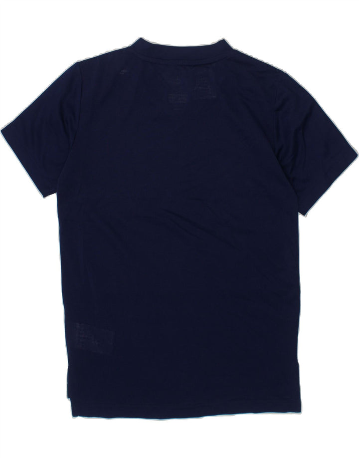 ADIDAS Boys Climacool T-Shirt Top 7-8 Years XS Navy Blue Polyester Vintage Adidas and Second-Hand Adidas from Messina Hembry 
